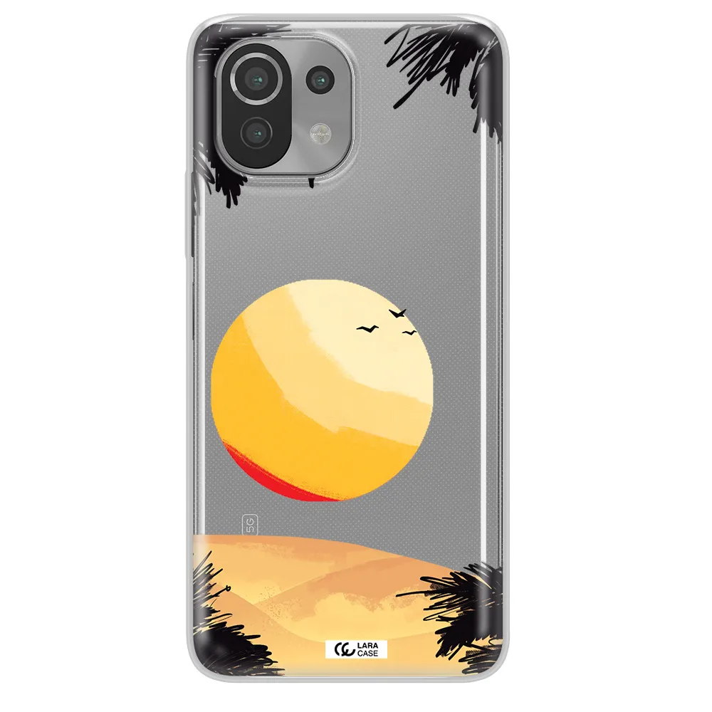 Sunset On The Beach Xiaomi Mi 11 Lite Clear TPU Case