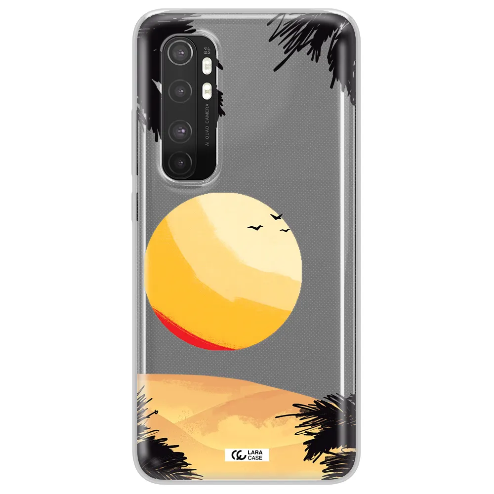 Sunset On The Beach Xiaomi Mi Note 10 Lite Clear TPU Case