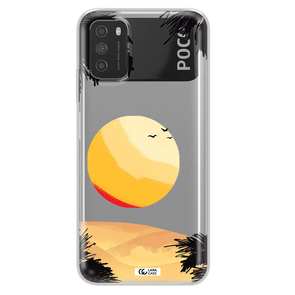 Sunset On The Beach Xiaomi Poco M3 Clear TPU Case