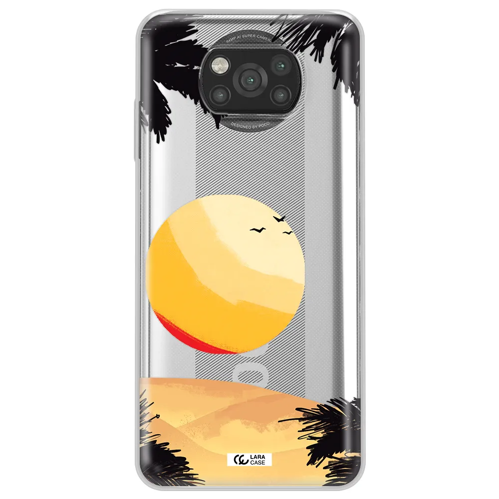 Sunset On The Beach Xiaomi Poco X3 Clear TPU Case