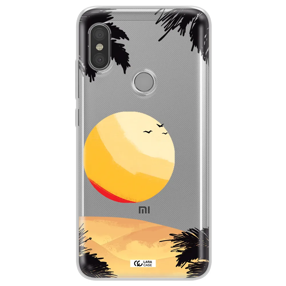 Sunset On The Beach Xiaomi Redmi Note 6 Pro Clear TPU Case