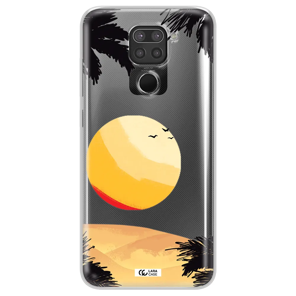 Sunset On The Beach Xiaomi Redmi Note 9 Clear TPU Case