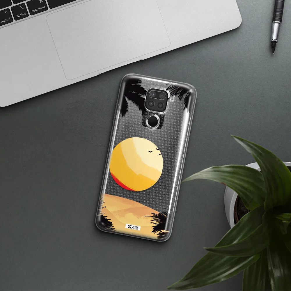 Sunset On The Beach Xiaomi Redmi Note 9 Clear TPU Case