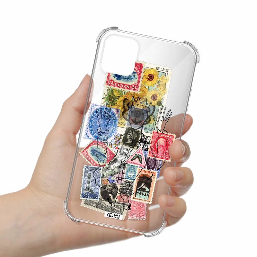 Stamp Collection Apple iPhone 11 Clear PC Case