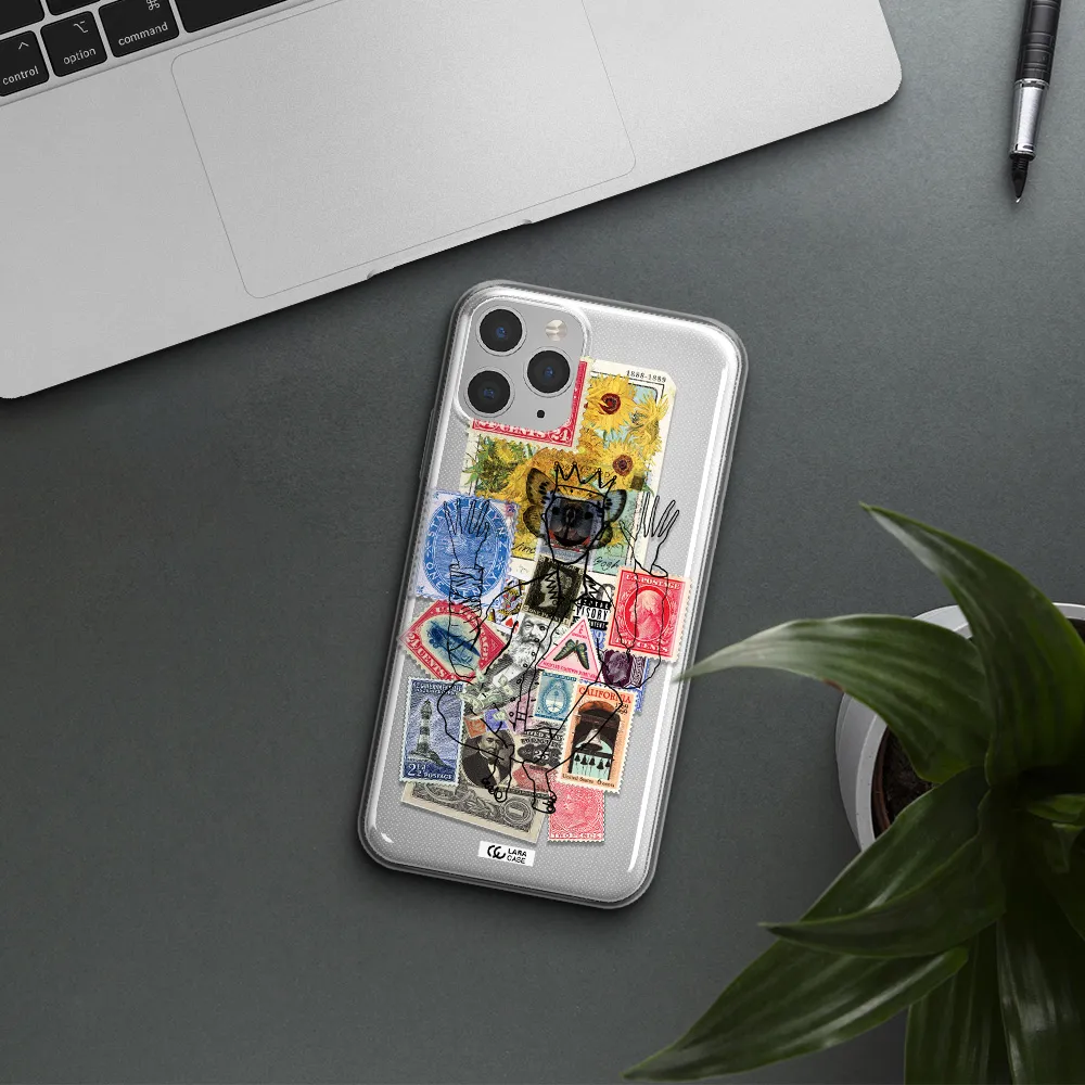 Stamp Collection Apple iPhone 11 pro Clear TPU Case