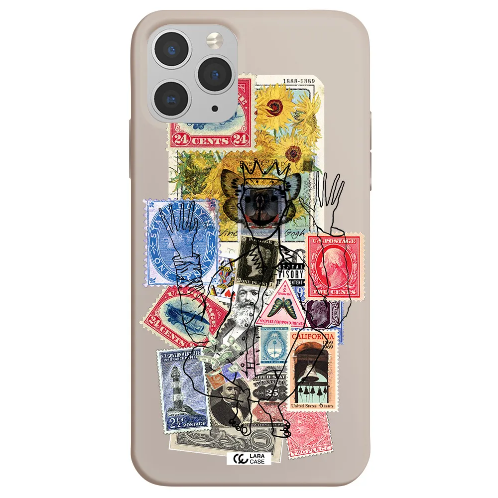 Stamp Collection Apple iPhone 11 pro max Silicone Stone Case