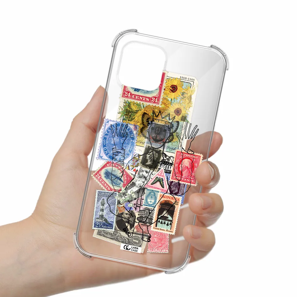 Stamp Collection Apple iPhone 12 mini Clear PC Case