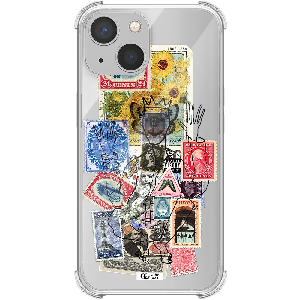 Stamp Collection Apple iPhone 13 mini Clear PC Case