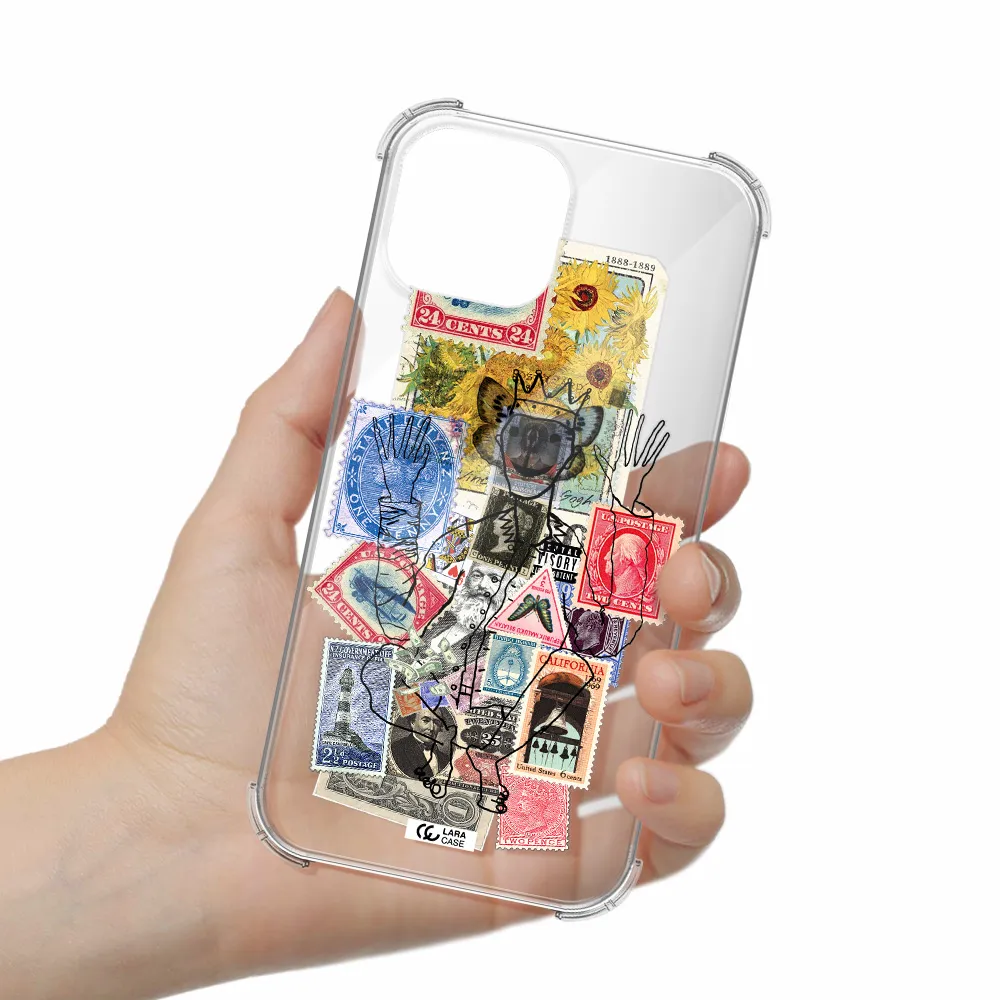 Stamp Collection Apple iPhone 13 mini Clear PC Case