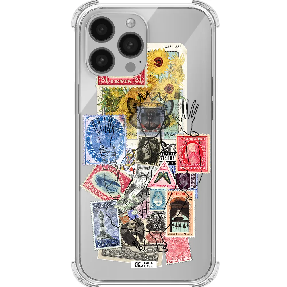 Stamp Collection Apple iPhone 13 Pro Max Clear PC Case