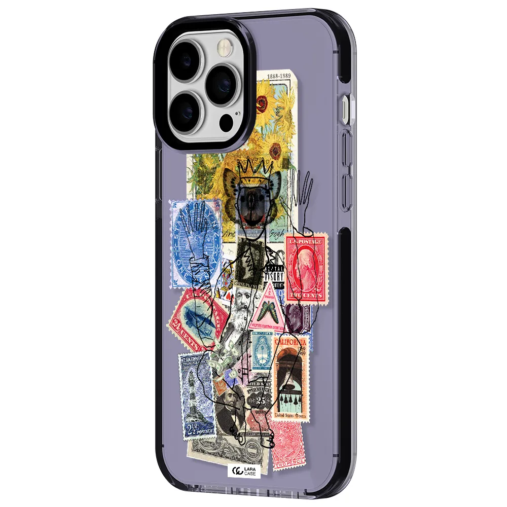 Stamp Collection Apple iPhone 13 Pro Max impact Lilac Case