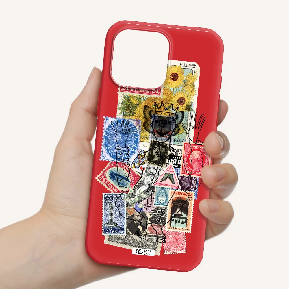 Stamp Collection Apple Iphone 16 Pro Max Silicone Stone Case