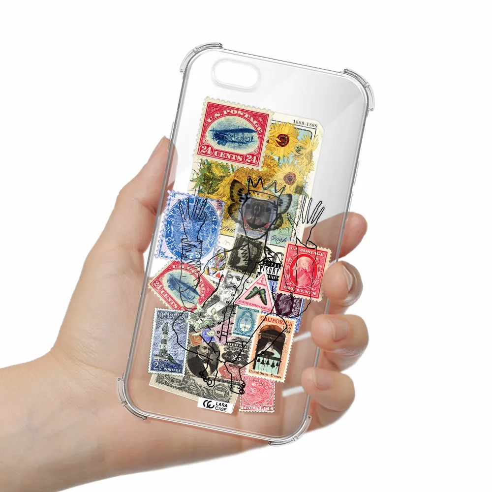 Stamp Collection Apple iPhone 6 Clear PC Case