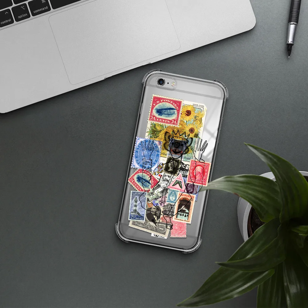 Stamp Collection Apple iPhone 6 plus Clear PC Case