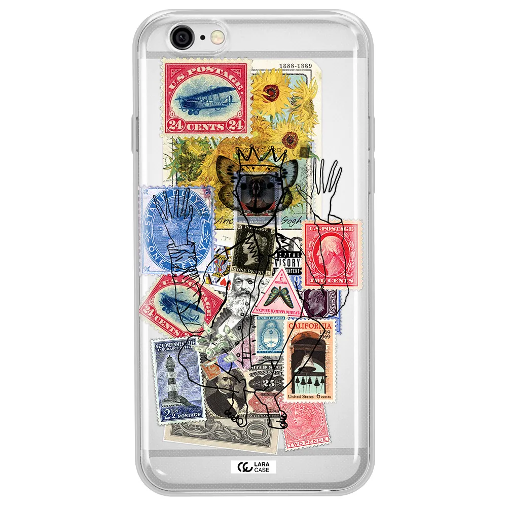 Stamp Collection Apple iPhone 6 plus Clear TPU Case