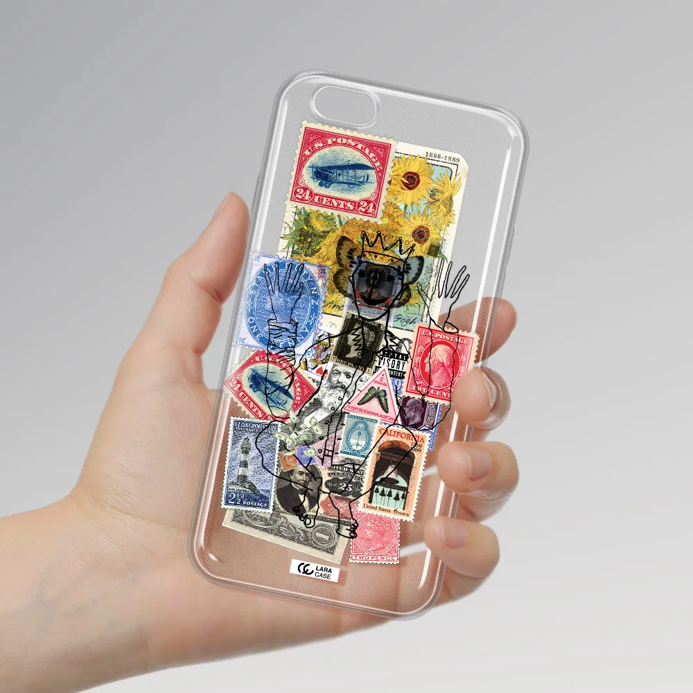 Stamp Collection Apple iPhone 6 plus Clear TPU Case