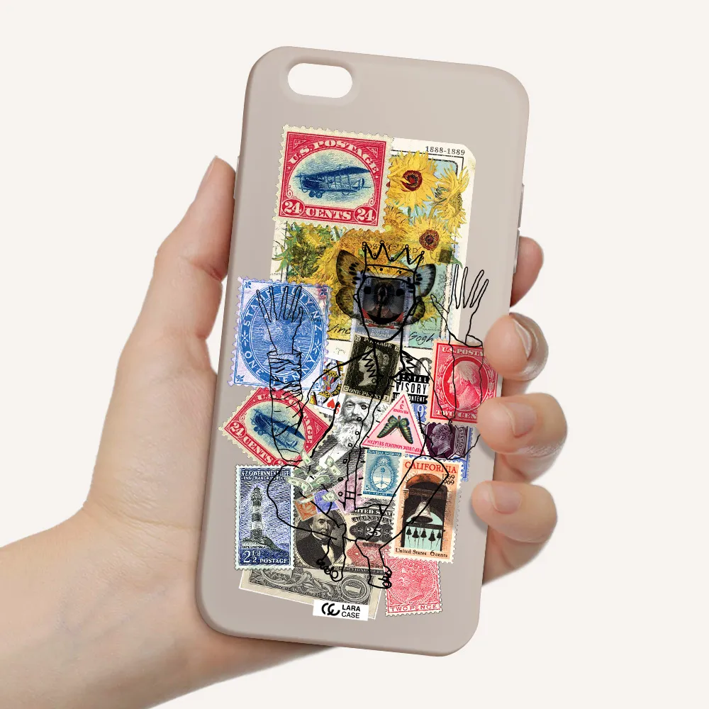 Stamp Collection Apple iPhone 6 s plus Silicone Stone Case
