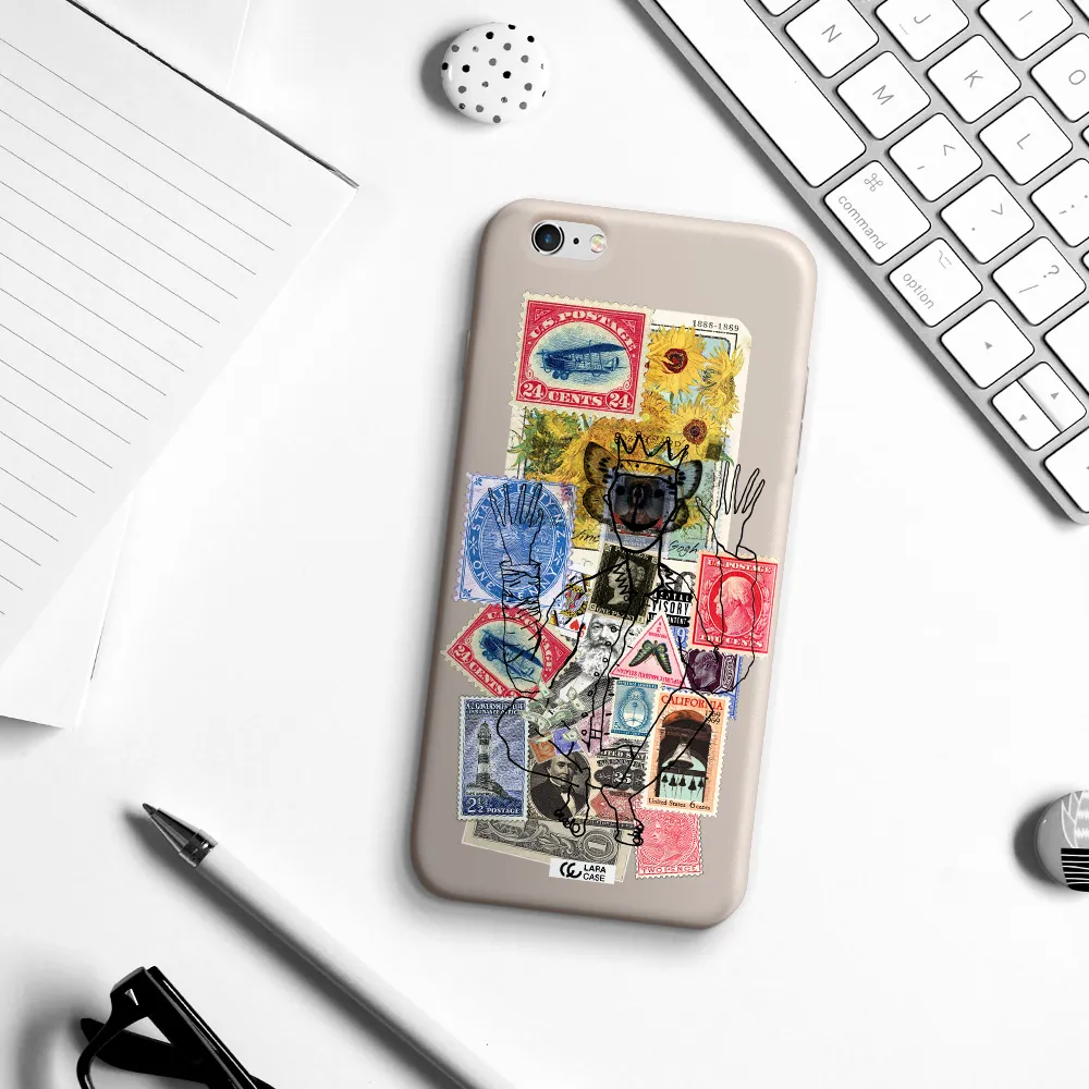 Stamp Collection Apple iPhone 6 s plus Silicone Stone Case