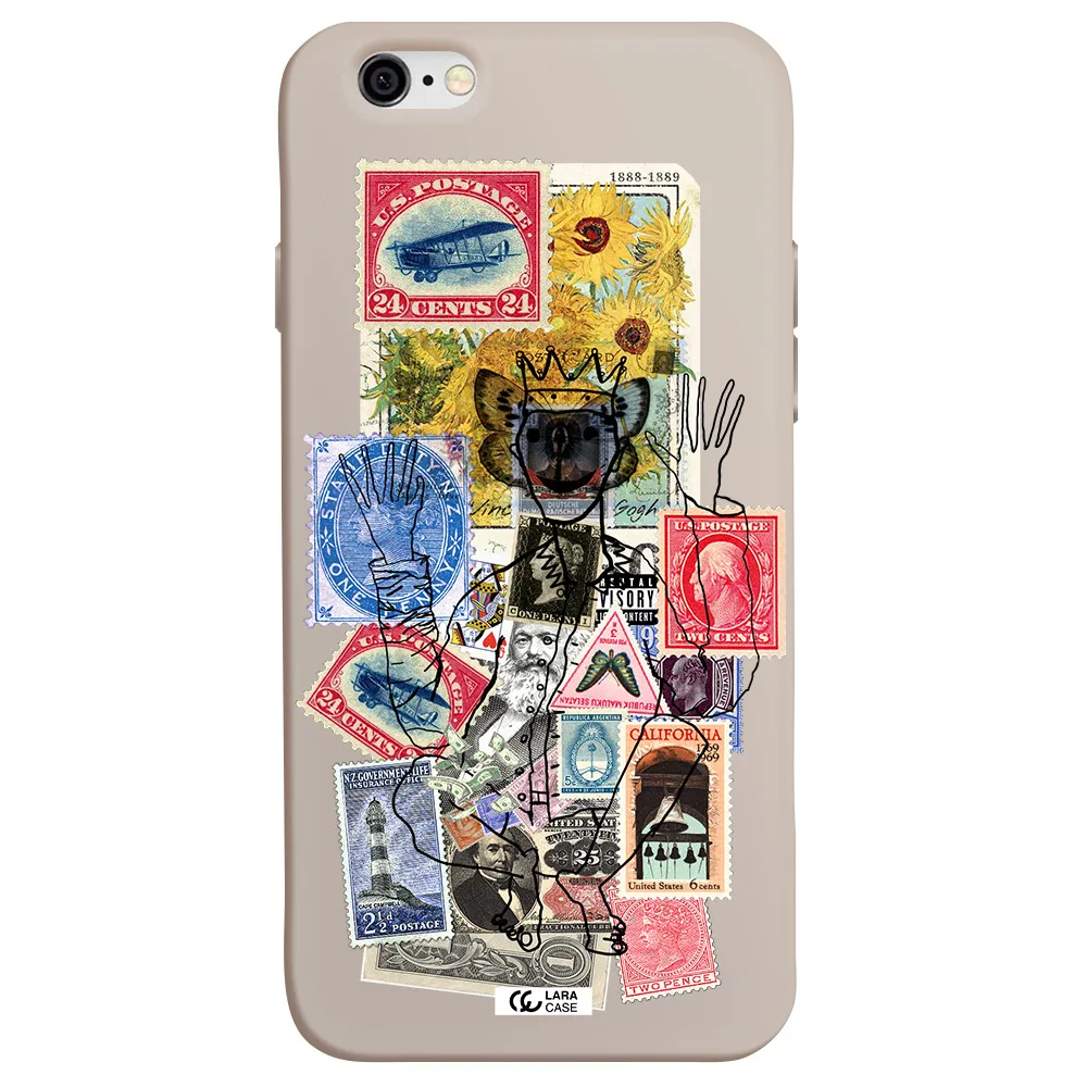 Stamp Collection Apple iPhone 6 Silicone Stone Case