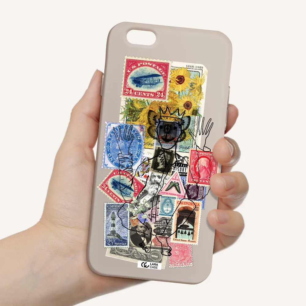 Stamp Collection Apple iPhone 6 Silicone Stone Case