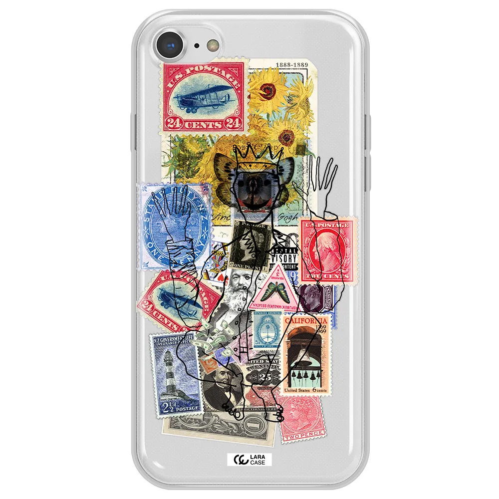 Stamp Collection Apple iPhone 7 Clear TPU Case