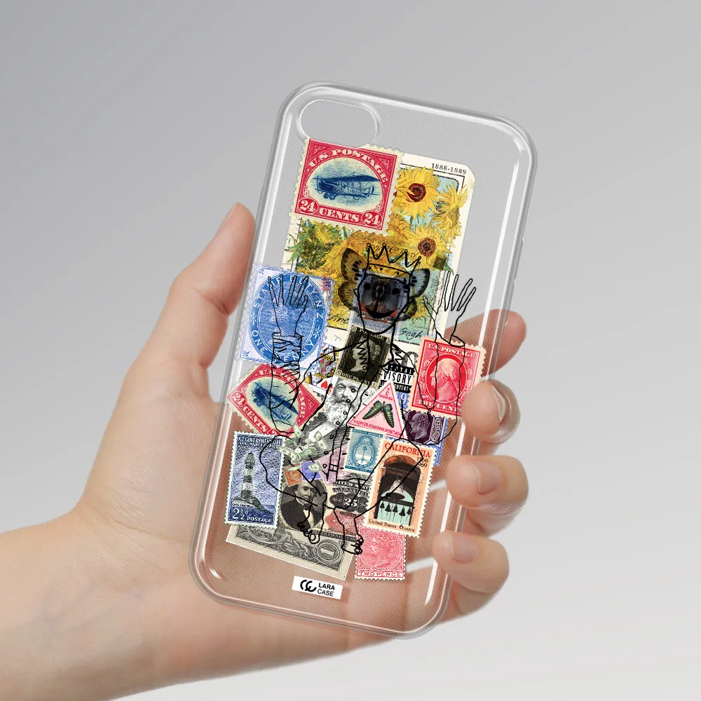 Stamp Collection Apple iPhone 8 Clear TPU Case