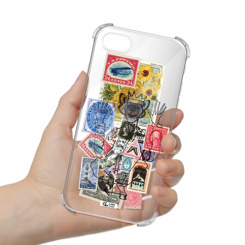 Stamp Collection Apple iPhone se 2020 Clear PC Case