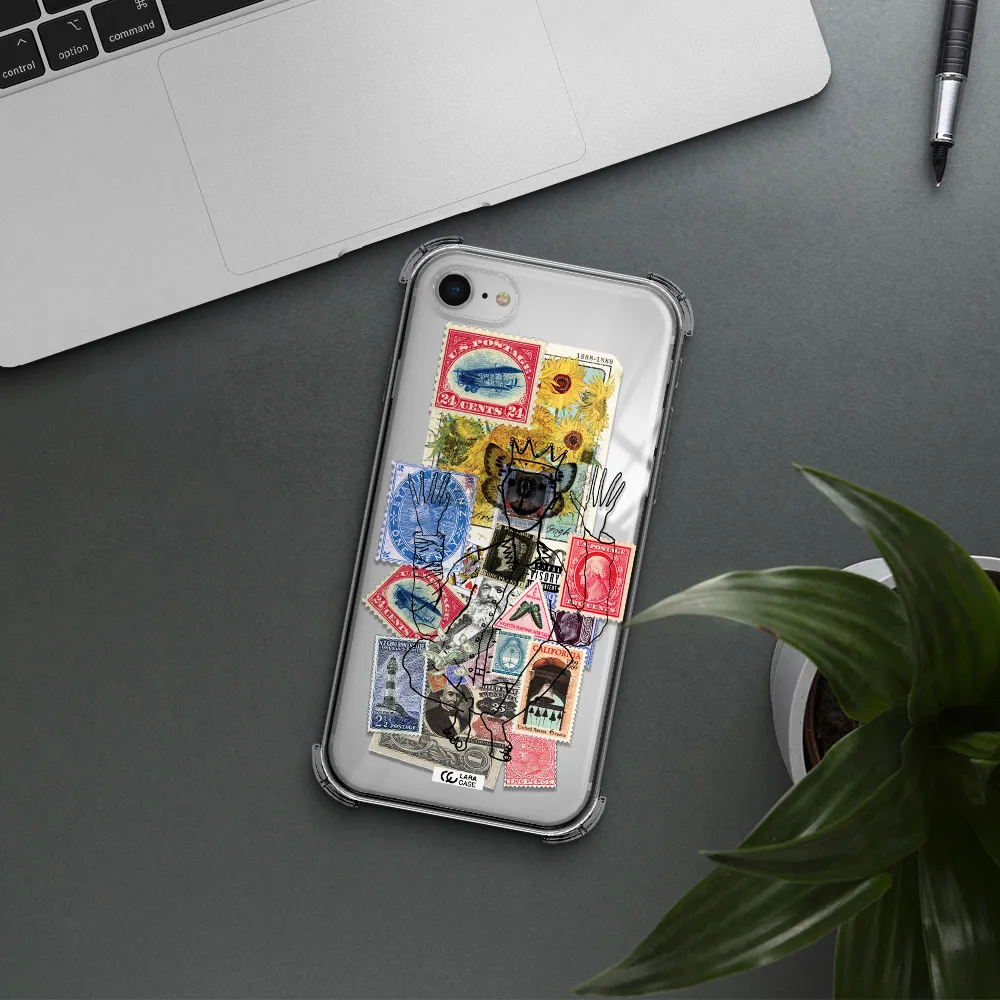 Stamp Collection Apple iPhone se 2020 Clear PC Case