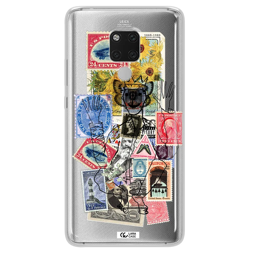 Stamp Collection Huawei Mate 20X Clear TPU Case