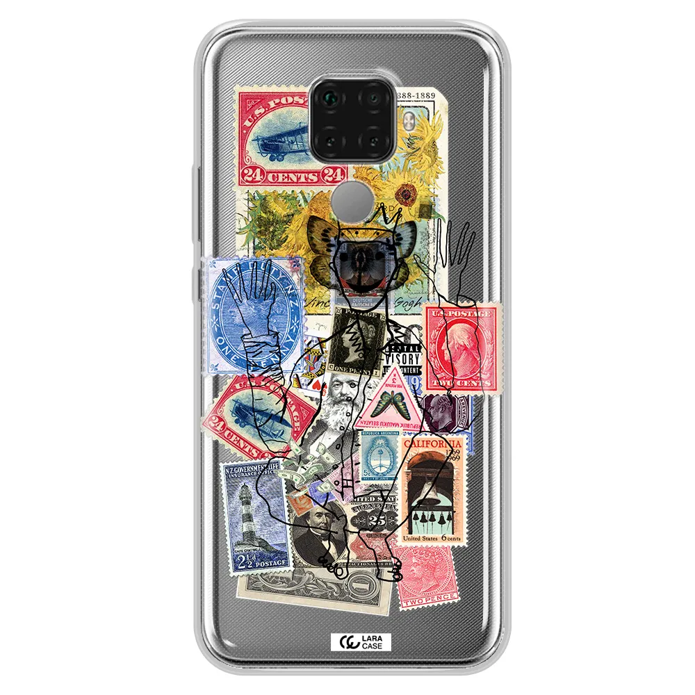 Stamp Collection Huawei Mate 30 Lite Clear TPU Case