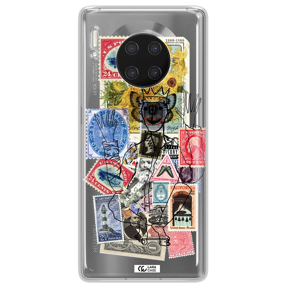 Stamp Collection Huawei Mate 30 Pro Clear TPU Case