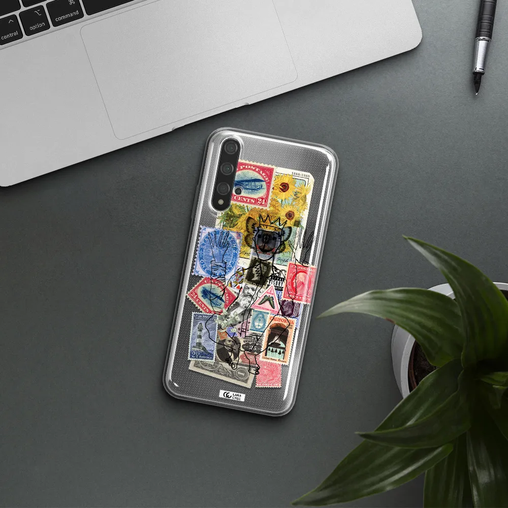 Stamp Collection Huawei Nova 5t Clear TPU Case