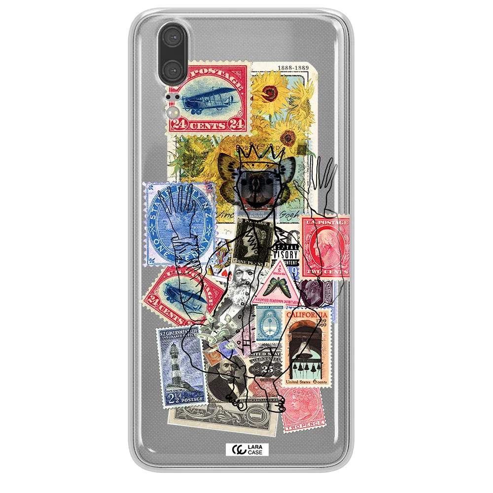 Stamp Collection Huawei P20 Clear TPU Case