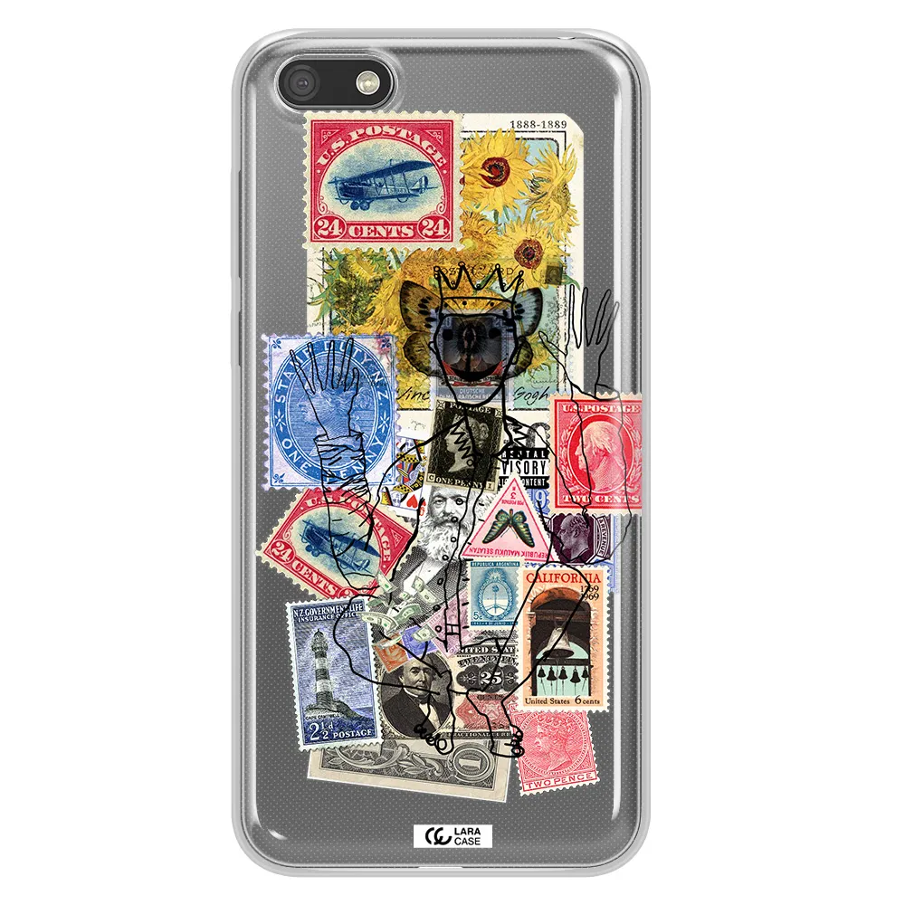 Stamp Collection Huawei Y5 2018 Clear TPU Case