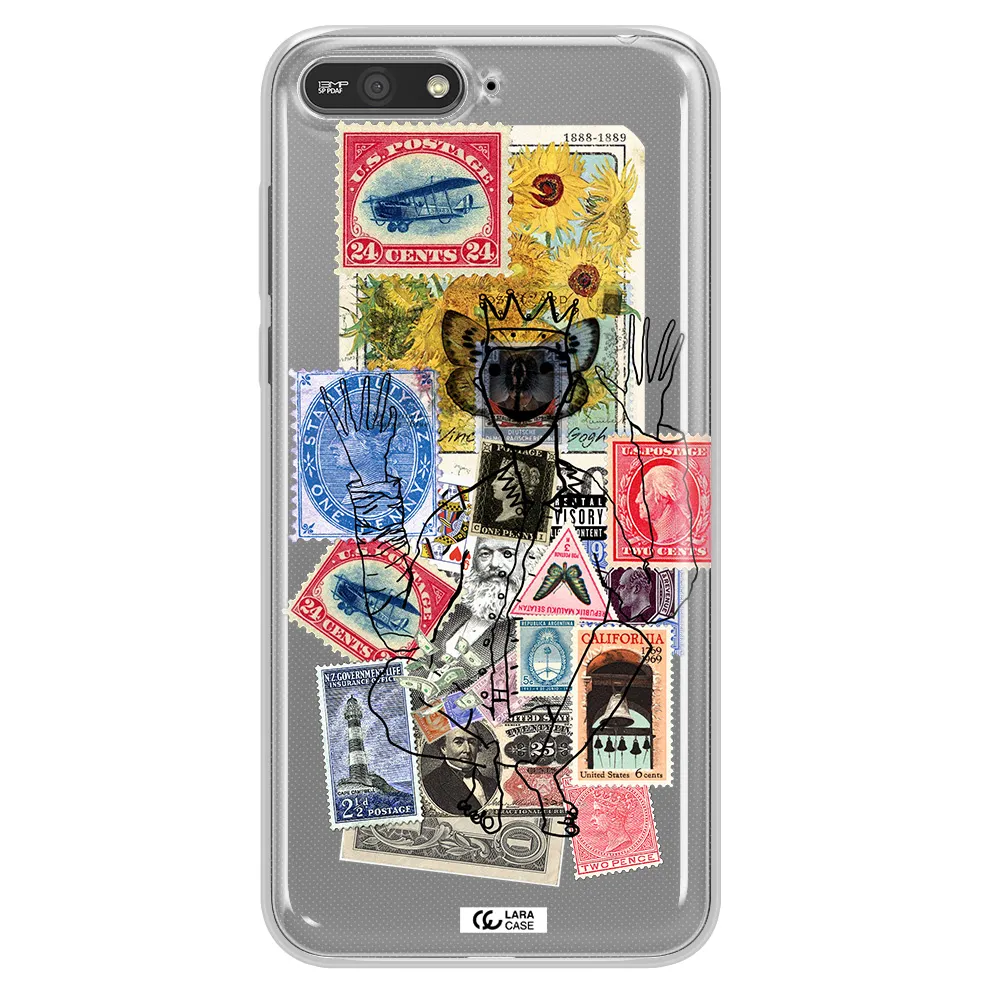 Stamp Collection Huawei Y6 2018 Clear TPU Case