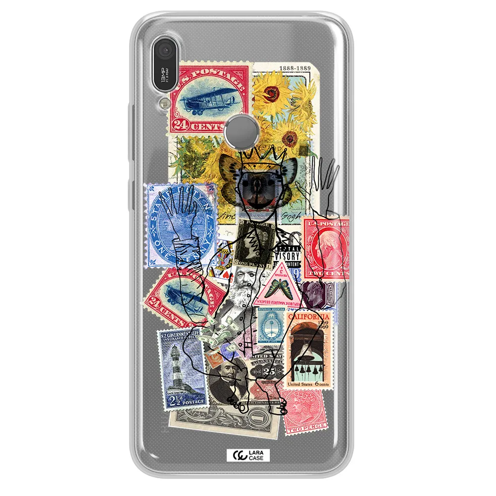 Stamp Collection Huawei Y6 2019 Clear TPU Case