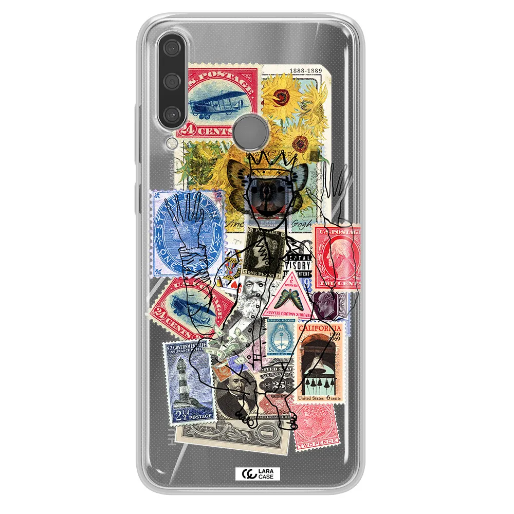 Stamp Collection Huawei Y6P Clear TPU Case
