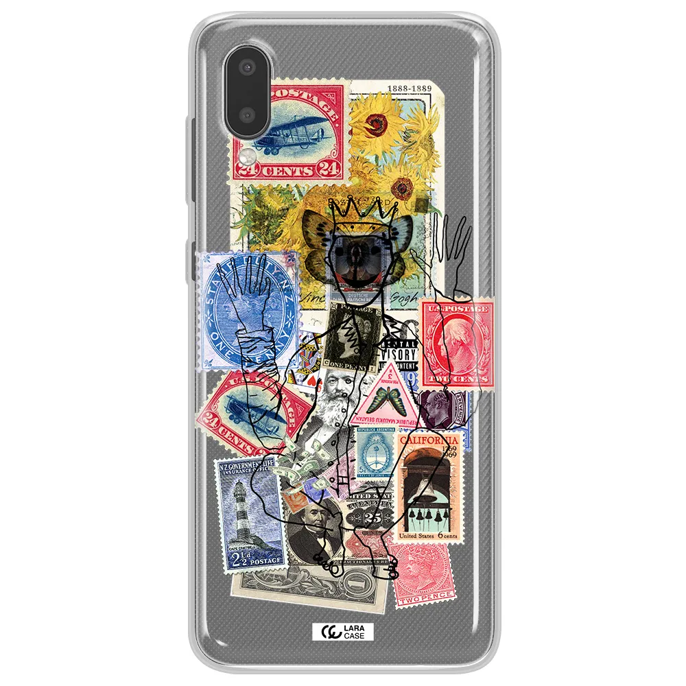 Stamp Collection Samsung A02 Clear TPU Case