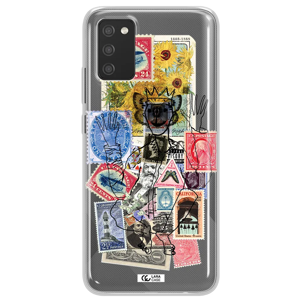 Stamp Collection Samsung A02S Clear TPU Case