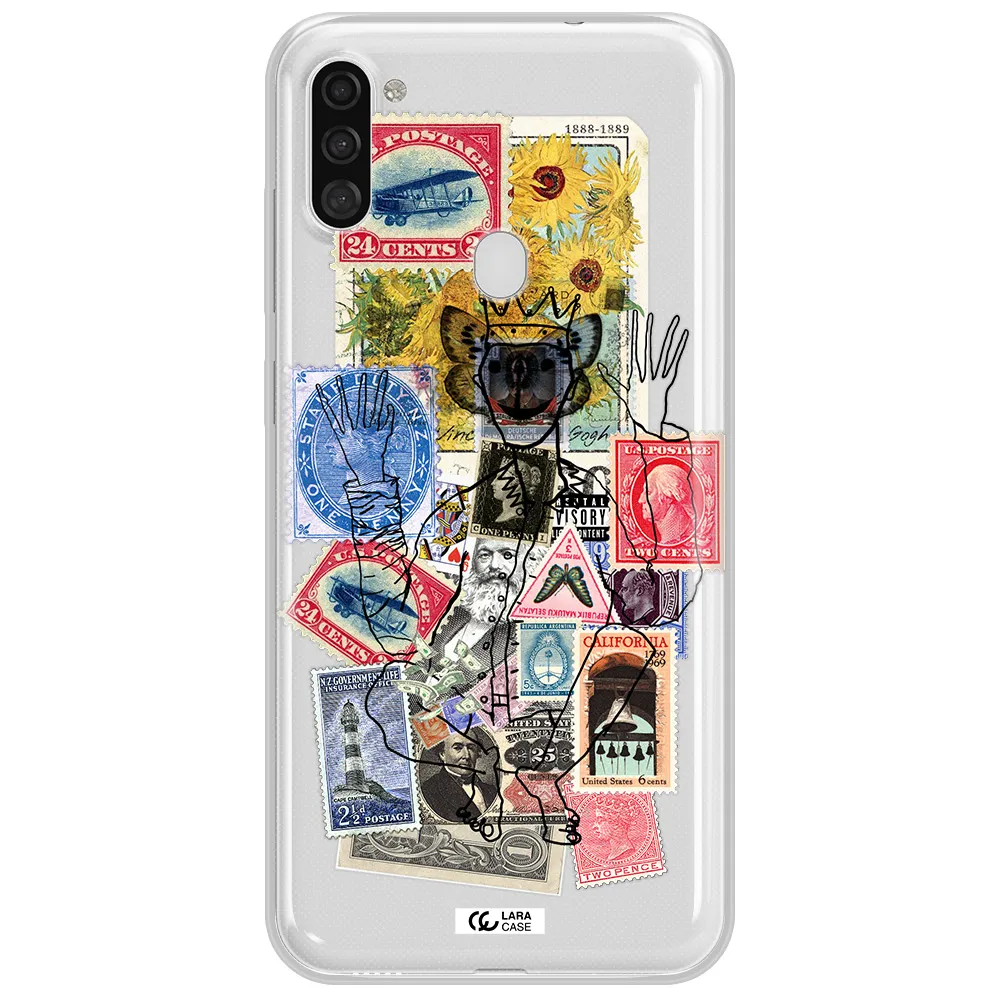 Stamp Collection Samsung A11 Clear TPU Case