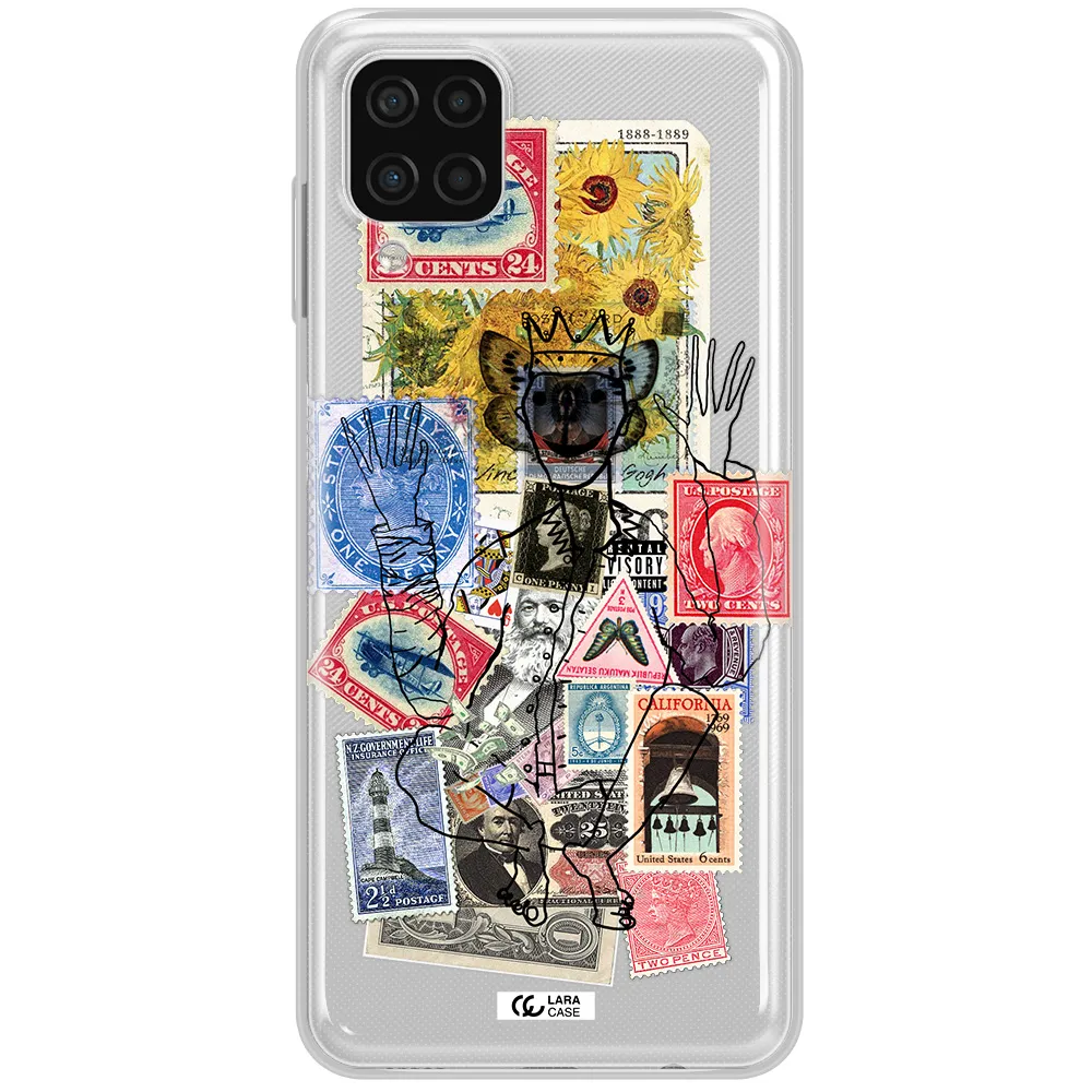 Stamp Collection Samsung A12 4g Clear TPU Case