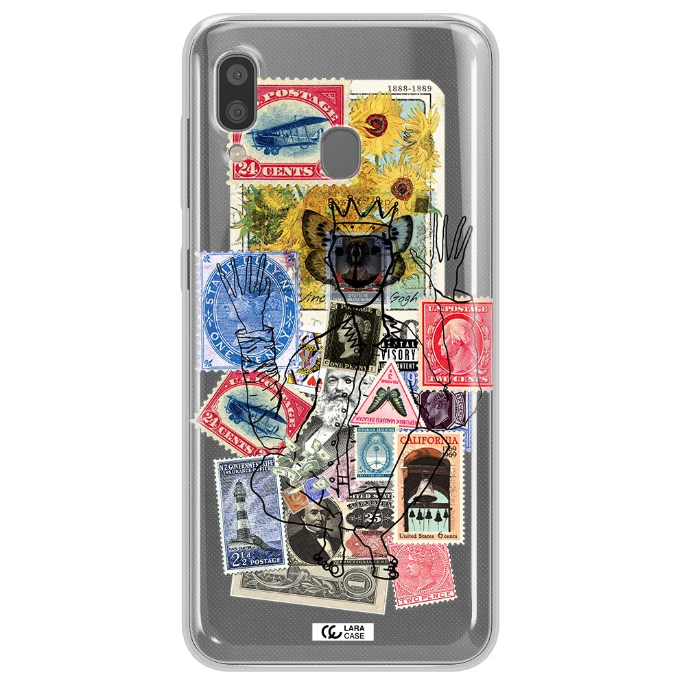 Stamp Collection Samsung A20 Clear TPU Case