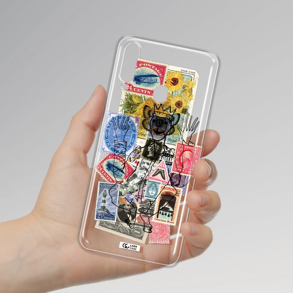 Stamp Collection Samsung A20S Clear TPU Case