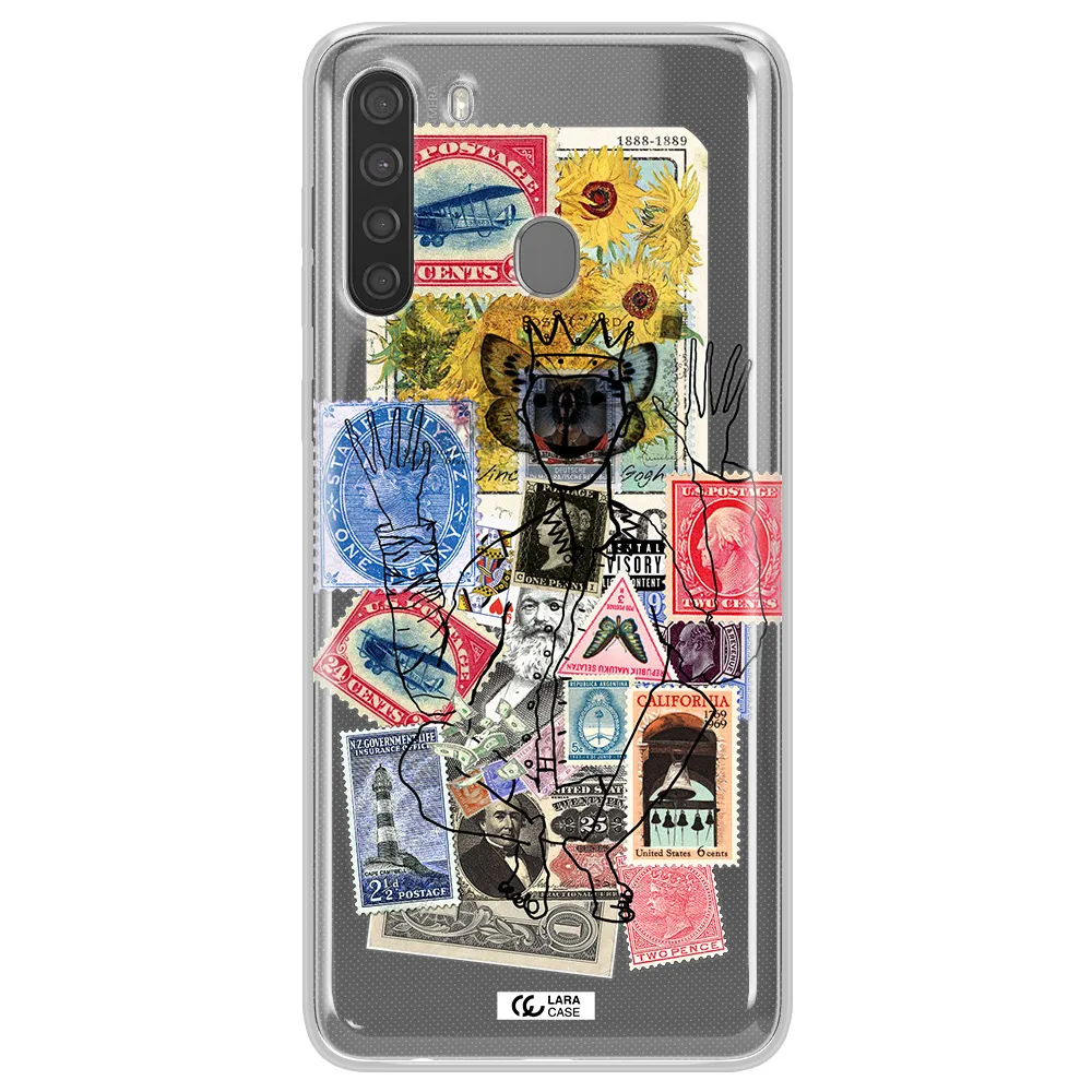 Stamp Collection Samsung A21 Clear TPU Case