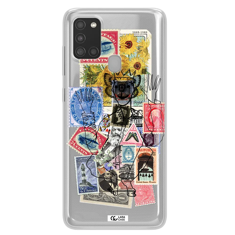 Stamp Collection Samsung A21S Clear TPU Case