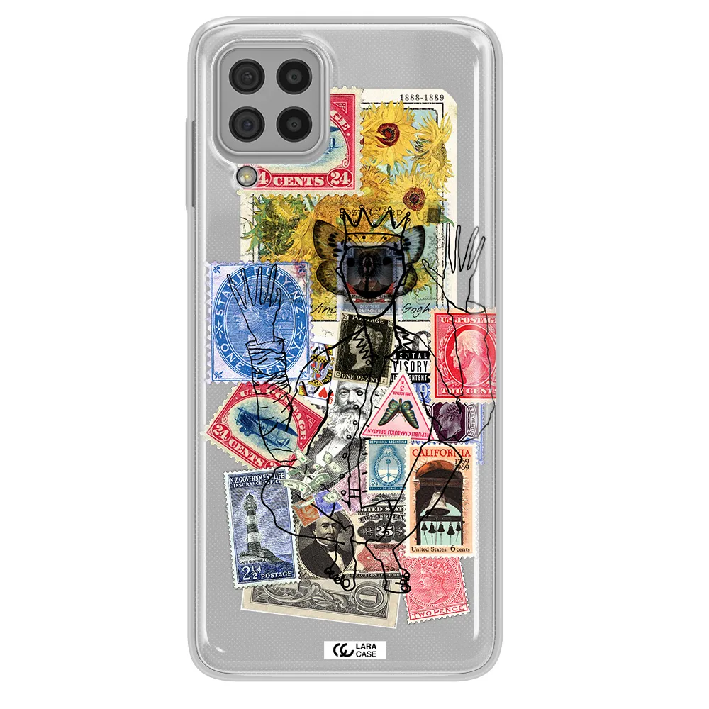 Stamp Collection Samsung A22 4g Clear TPU Case