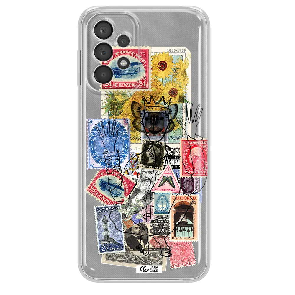 Stamp Collection Samsung A23 5G Clear Tpu Case