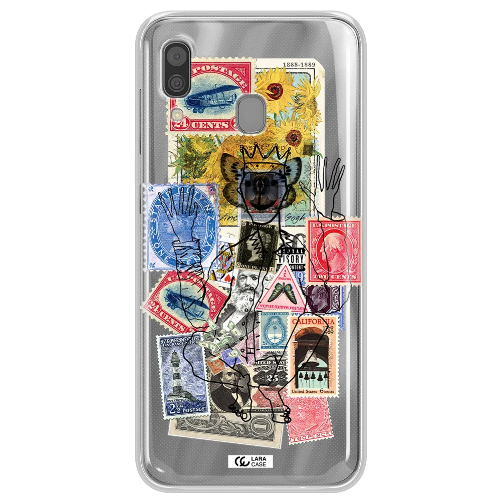 Stamp Collection Samsung A30 Clear TPU Case