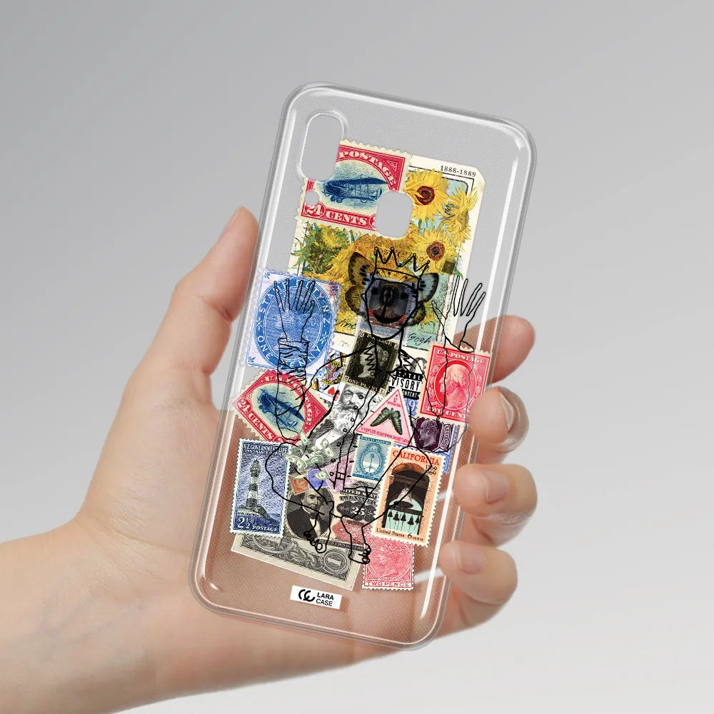 Stamp Collection Samsung A30 Clear TPU Case