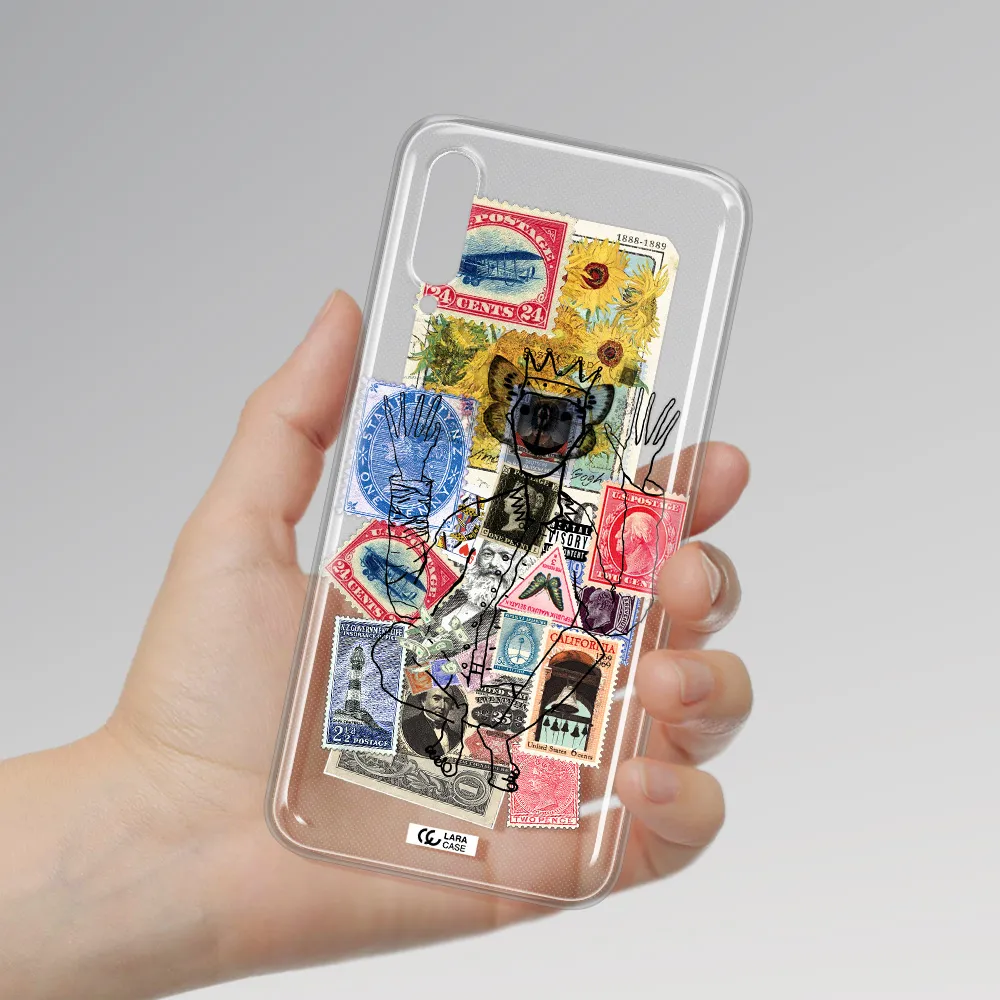 Stamp Collection Samsung A30S Clear TPU Case